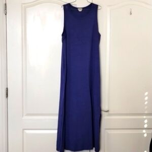 143 Story by Line Up Blueish Purple tee maxi dress sleeveless slit sides large